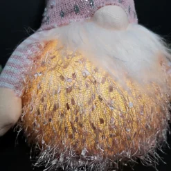 47cm Battery Operated LED Plush Pale Pink Sitting Gonk Christmas Decoration -Deals Christmas Decor Store 47cm battery operated led plush pale pink sitting gonk christmas decoration5056589194192 04c MP