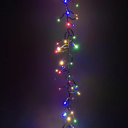 480 LED 6.2m Premier Christmas Outdoor Cluster Timer Lights In Multicoloured 4 480 LED 6.2m Premier Christmas Outdoor Cluster Timer Lights In Multicoloured - Image 4