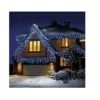 480 LED Blue & White Snowing Icicle Lights Timer Christmas Lights 11.8M Lit Length