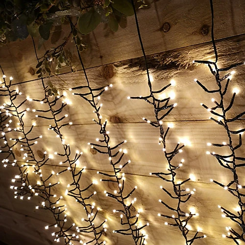 480 Warm White LED Outdoor Fairy Lights Tree Cascade Garden Christmas Decoration 2 480 Warm White LED Outdoor Fairy Lights Tree Cascade Garden Christmas Decoration - Image 2
