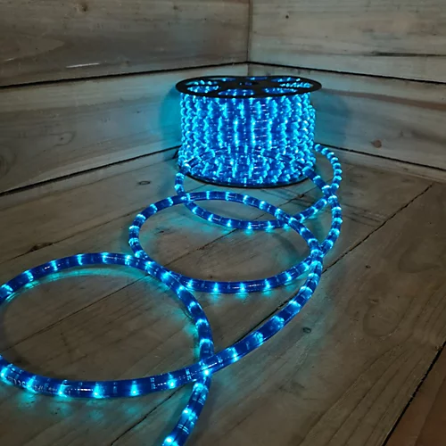 48m Blue 1800 LED Christmas Disco DJ Rope Light Static Function Indoor Outdoor With Reel 4 48m Blue 1800 LED Christmas Disco DJ Rope Light Static Function Indoor Outdoor With Reel - Image 4