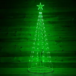 4ft (1.2m) Christmas Cone Tree With 52 Colour Changing LEDs And Remote Control -Deals Christmas Decor Store 4ft 1 2m christmas cone tree with 52 colour changing leds and remote control5056589193911 04c MP