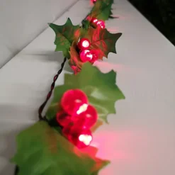 50 LED 3.6m Indoor Outdoor Red Berry & Holly Christmas Lights -Deals Christmas Decor Store 50 led 3 6m indoor outdoor red berry holly christmas lights5056589198831 02c MP