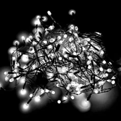 500 LEDs Cool White Compact LEDs Green Cable With 8 Effects Multifunction Auto Memory Indoor/Outdoor Christmas Home Decorations