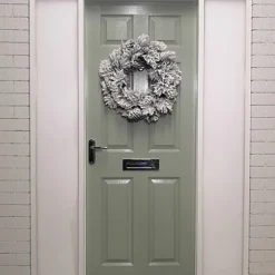 50cm Premier Christmas Snow Flocked Door Wreath