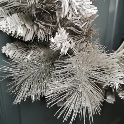 50cm Premier Snow Tipped Silver Christmas Glitter Door Wreath Decoration -Deals Christmas Decor Store 50cm premier snow tipped silver christmas glitter door wreath decoration5056589195441 03c MP