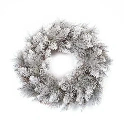 50cm Silver Effect Tula Christmas Wreath