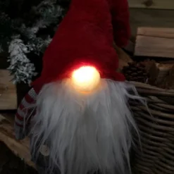 52cm Festive Christmas Light Up Lit Standing Red And Grey Gonk -Deals Christmas Decor Store 52cm festive christmas light up lit standing red and grey gonk5060907223570 02c MP