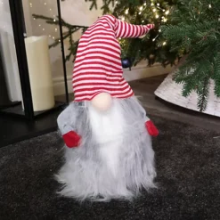 52cm Festive Gonk Cuddly Santa Indoor Christmas Plush Decoration In Striped Hat -Deals Christmas Decor Store 52cm festive gonk cuddly santa indoor christmas plush decoration in striped hat5060187576540 03c MP