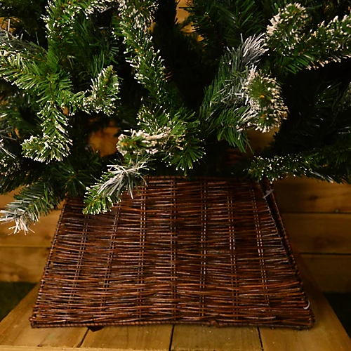 52cm X 32cm X 26cm Premier Natural Brown Wicker Christmas Tree Skirt / Base 1 52cm X 32cm X 26cm Premier Natural Brown Wicker Christmas Tree Skirt / Base