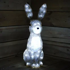 54cm Outdoor The Snowman Acrylic Christmas Hare / Rabbit Figure 80 LEDs -Deals Christmas Decor Store 54cm outdoor the snowman acrylic christmas hare rabbit figure 80 leds5056589198916 03c MP