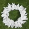 55cm Imperial Pine White Heart Christmas Wreath