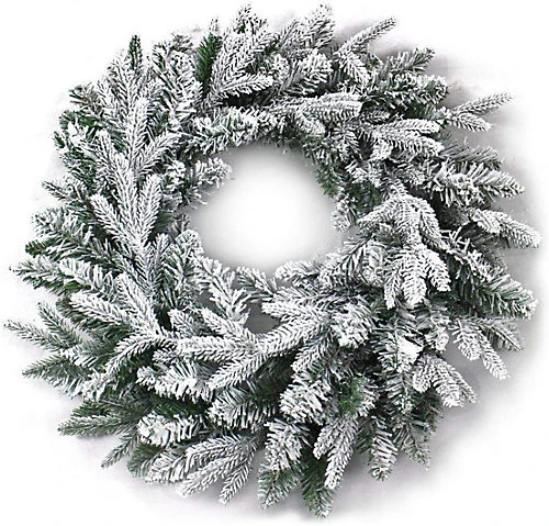 55cm Lapland Fir Green Christmas Wreath 3 55cm Lapland Fir Green Christmas Wreath - Image 3