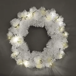 55cm Prelit Alaskan Pine White Christmas Wreath 5 55cm Prelit Alaskan Pine White Christmas Wreath -Deals Christmas Decor Store 55cm prelit alaskan pine white christmas wreath5056141030166 03c MP