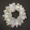 55cm Prelit Imperial Pine White Christmas Wreath