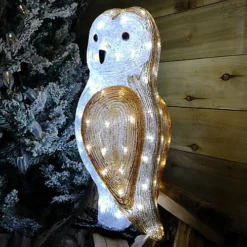 56cm The Snowman & Snowdog 2018 Acrylic Owl Christmas Decoration With 100 Ice White LEDs -Deals Christmas Decor Store 56cm the snowman snowdog 2018 acrylic owl christmas decoration with 100 ice white leds5056589189563 03c MP