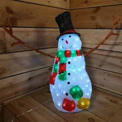57cm Acrylic Snowman Light Up Christmas Decoration 72 Ice White LEDs -Deals Christmas Decor Store 57cm acrylic snowman light up christmas decoration 72 ice white leds5056589105808 02c MP