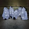 5pcs 13cm Acrylic Light Up Christmas Penguin Decoration With 30 White LEDs
