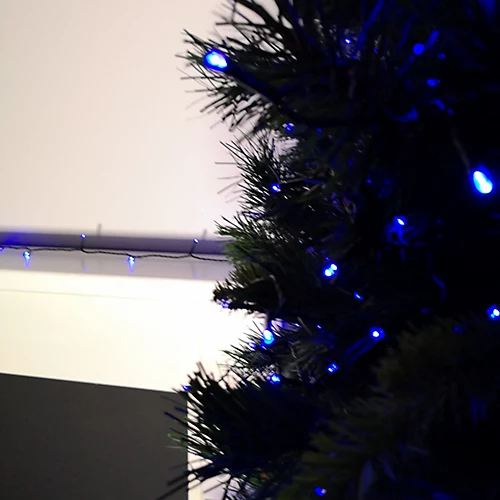 600 LED 60m Premier Christmas Indoor Outdoor Multi Function Battery Operated String Lights With Timer In Blue 4 600 LED 60m Premier Christmas Indoor Outdoor Multi Function Battery Operated String Lights With Timer In Blue - Image 4