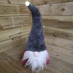 60cm Festive Christmas Light Up Lit Gonk With Grey Hat And Red Body -Deals Christmas Decor Store 60cm festive christmas light up lit gonk with grey hat and red body5060907223617 03c MP