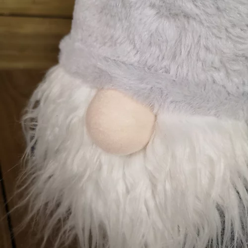 60cm Festive Christmas Light Up Lit Sitting Christmas Gonk With Grey Hat And Blue Body 4 60cm Festive Christmas Light Up Lit Sitting Christmas Gonk With Grey Hat And Blue Body - Image 4