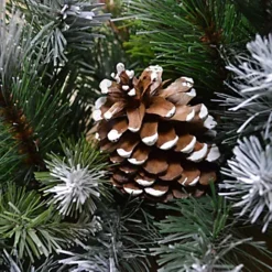 60cm Frosted Glacier Christmas Wreath With Pine Cones -Deals Christmas Decor Store 60cm frosted glacier christmas wreath with pine cones5056589198244 03c MP