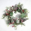 60cm Frosty Green Christmas Wreath