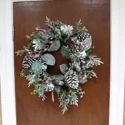 60cm Frosty Green Christmas Wreath 7 60cm Frosty Green Christmas Wreath -Deals Christmas Decor Store 60cm frosty green christmas wreath5056141030814 04c MP