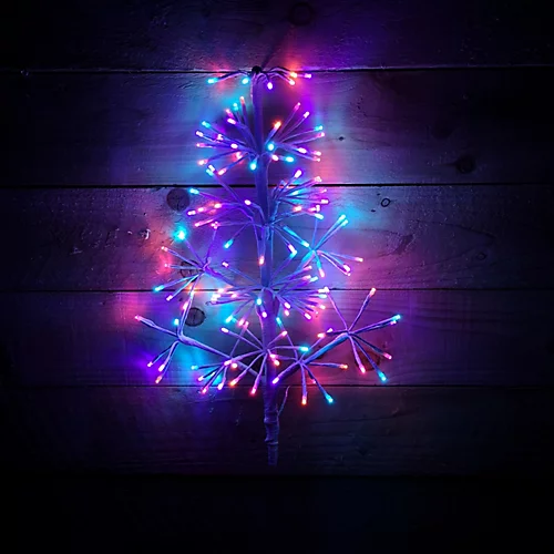 60CM Premier Indoor Outdoor Christmas Twinkling Starburst Tree LED Light In Rainbow 1 60CM Premier Indoor Outdoor Christmas Twinkling Starburst Tree LED Light In Rainbow