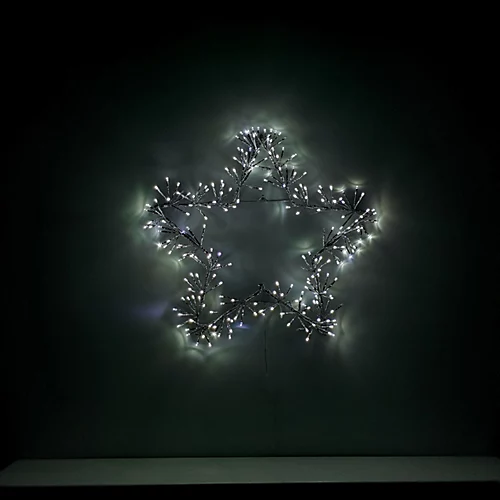 60cm Premier Twinkling LED Silver Star Silhouette Christmas Decoration In Cool White 2 60cm Premier Twinkling LED Silver Star Silhouette Christmas Decoration In Cool White - Image 2