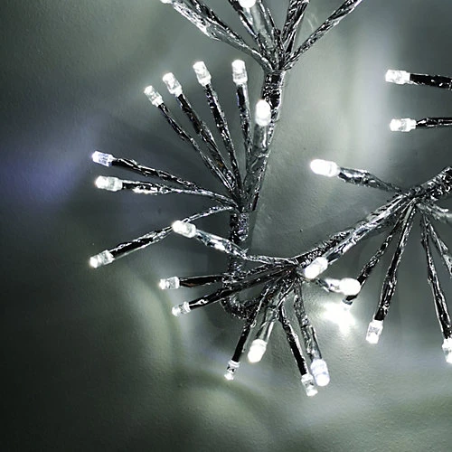 60cm Premier Twinkling LED Silver Star Silhouette Christmas Decoration In Cool White 3 60cm Premier Twinkling LED Silver Star Silhouette Christmas Decoration In Cool White - Image 3