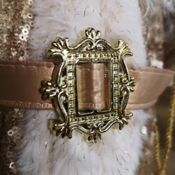 60cm Standing Santa Christmas Decoration In White And Gold Suit With Gifts -Deals Christmas Decor Store 60cm standing santa christmas decoration in white and gold suit with gifts5056589184094 04c MP