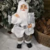 60cm Standing Santa Claus Father Christmas Decoration In White