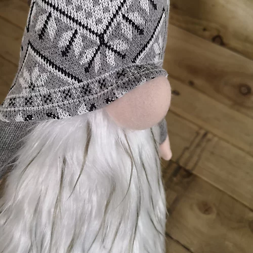 63cm Tall Christmas Light Up Gnome Gonk Nordic Decoration White Body Grey Hat Sitting 3 63cm Tall Christmas Light Up Gnome Gonk Nordic Decoration White Body Grey Hat Sitting - Image 3