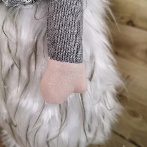 63cm Tall Christmas Light Up Gnome Gonk Nordic Decoration White Body Grey Hat Sitting 4 63cm Tall Christmas Light Up Gnome Gonk Nordic Decoration White Body Grey Hat Sitting - Image 4