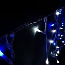 640 LED 16m Premier Christmas Outdoor 8 Function Icicle Lights In Blue & White -Deals Christmas Decor Store 640 led 16m premier christmas outdoor 8 function icicle lights in blue white5056589182021 04c MP