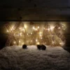 69cm LED Rose Gold Metal XMAS Battery Powered Light Up Indoor Christmas Decoration