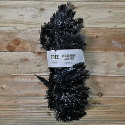 6ft (1.8m) Premier PVC Plain Black Tipped Artificial Christmas Halloween Garland -Deals Christmas Decor Store 6ft 1 8m premier pvc plain black tipped artificial christmas halloween garland5056589183196 04c MP