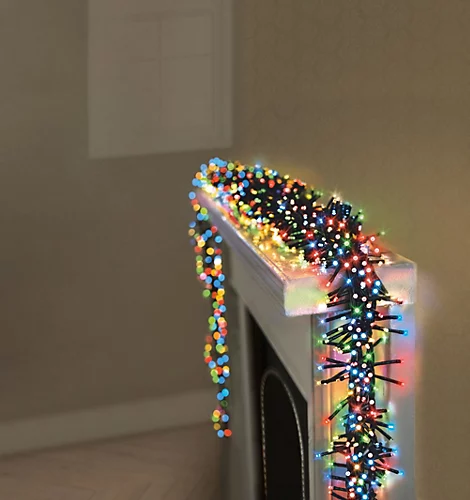 720 LED Christmas Cluster Lights Multi-coloured Multi Action Timer Lights 9.3M 4 720 LED Christmas Cluster Lights Multi-coloured Multi Action Timer Lights 9.3M - Image 4