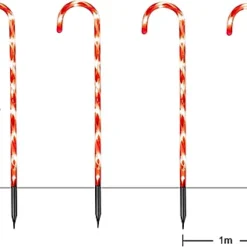 72CM Tall Christmas Candy Cane Stack Lights Red And White Set Of 4 Mains Powered -Deals Christmas Decor Store 72cm tall christmas candy cane stack lights red and white set of 4 mains powered5056141034690 04c MP