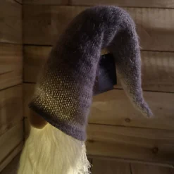 73cm Battery Operated Lit White Christmas Standing Gonk With Grey Hat -Deals Christmas Decor Store 73cm battery operated lit white christmas standing gonk with grey hat5056589194390 04c MP