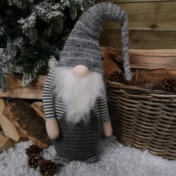 73cm Snowtime Christmas Grey Striped Indoor Gonk Decoration -Deals Christmas Decor Store 73cm snowtime christmas grey striped indoor gonk decoration5056589194154 04c MP