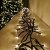 768 LED 4.5m Premier Compact Cluster Brights Indoor Outdoor Christmas Multi Function Mains Operated Lights In Warm White