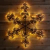 78cm LED Indoor Outdoor Snowflake Christmas Decoration In Warm White