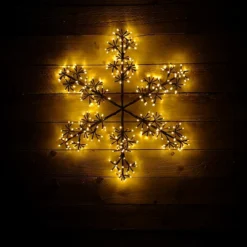 78cm LED Indoor Outdoor Snowflake Christmas Decoration In Warm White -Deals Christmas Decor Store 78cm led indoor outdoor snowflake christmas decoration in warm white5056589184742 02c MP