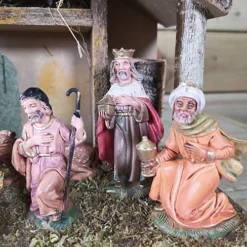 8 Figure Festive Christmas Nativity Scene In Stable With Mary, Joseph, Jesus -Deals Christmas Decor Store 8 figure festive christmas nativity scene in stable with mary joseph jesus5060559855747 04c MP