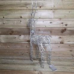 80cm Battery Operated Silver Wire Reindeer Indoor Christmas Decoration With Timer & White LEDs -Deals Christmas Decor Store 80cm battery operated silver wire reindeer indoor christmas decoration with timer white leds5056589182816 03c MP