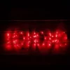 80cm Premier Indoor Outdoor Flashing LED Ho Ho Ho Christmas Sign Decoration