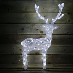 85cm Acrylic Outdoor Christmas Reindeer With 100 Ice White LEDs -Deals Christmas Decor Store 85cm acrylic outdoor christmas reindeer with 100 ice white leds5056589183370 03c MP