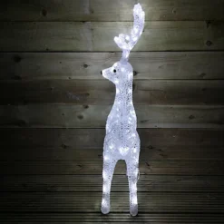 85cm Acrylic Outdoor Christmas Reindeer With 100 Ice White LEDs -Deals Christmas Decor Store 85cm acrylic outdoor christmas reindeer with 100 ice white leds5056589183370 04c MP